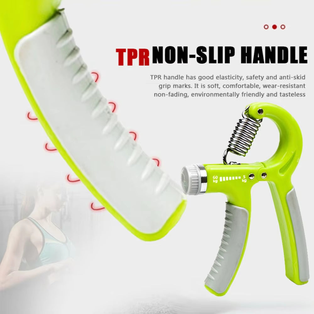 1/2Pcs 5-60KG Adjustable Hand Trainer Gym Fitness Training Hand Grip Exerciser Wrist Finger Rehabilitation Training Hand Grip