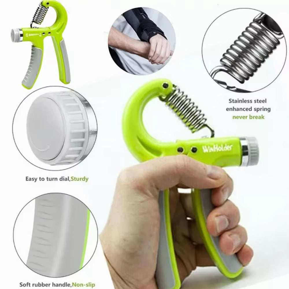 1/2Pcs 5-60KG Adjustable Hand Trainer Gym Fitness Training Hand Grip Exerciser Wrist Finger Rehabilitation Training Hand Grip