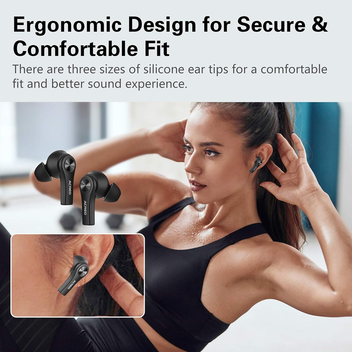2021 Wireless Bluetooth TWS Earbuds - 24 Hours Playtime, Compact & IPX7 Waterproof - Sleek Black Design
