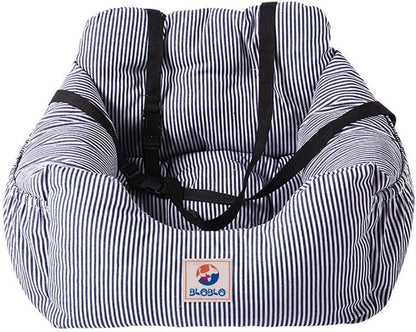 Ultimate Pet Travel Booster Seat - Safe & Comfortable Dog Car Bed with Storage Pocket