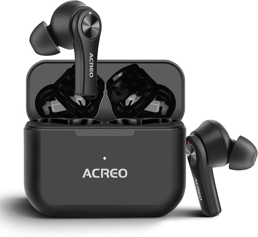 2021 Wireless Bluetooth TWS Earbuds - 24 Hours Playtime, Compact & IPX7 Waterproof - Sleek Black Design