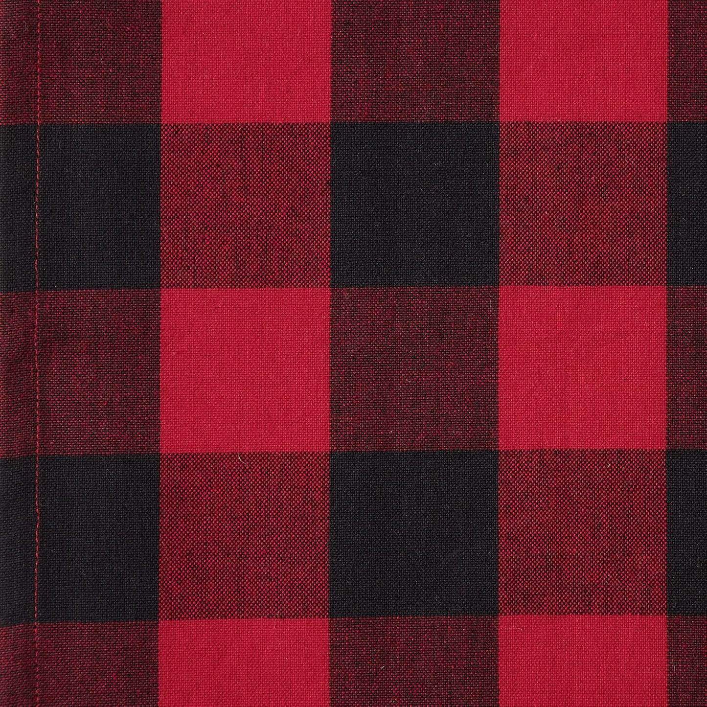 DII Buffalo Check Collection, Classic Farmhouse Cloth Napkin Set, 20X20, Red & Black, 6 Piece