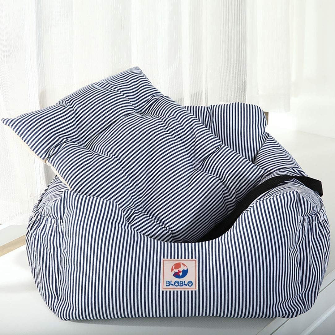 Ultimate Pet Travel Booster Seat - Safe & Comfortable Dog Car Bed with Storage Pocket