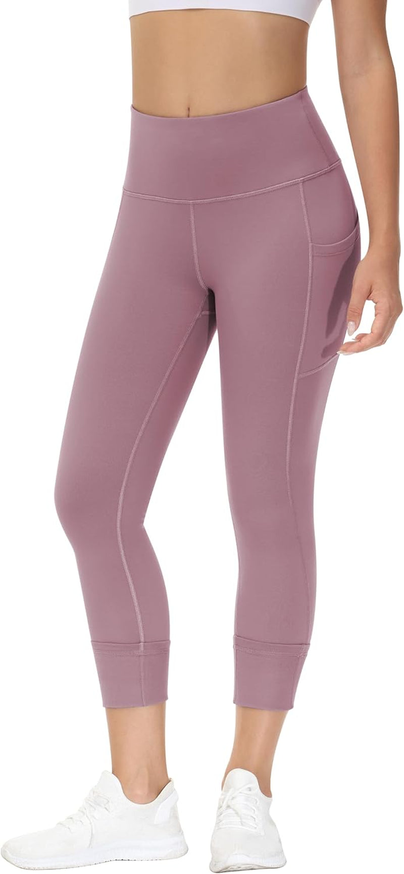 Fengbay High Waist Yoga Pants, Pocket Yoga Pants Tummy Control Workout Running 4 Way Stretch Yoga Leggings