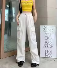 Men’s High Street Loose-Fit Wide Leg Pants