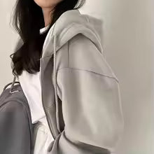 Women’s Autumn & Winter Zip-Up Hoodie – Y2K Streetwear Crop Jacket