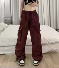 Men’s High Street Loose-Fit Wide Leg Pants