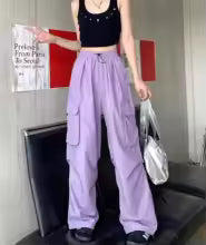 Men’s High Street Loose-Fit Wide Leg Pants