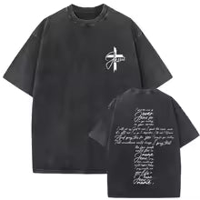 Vintage Washed Jesus Is King Graphic T-shirt Christian Religious Short Sleeve T-shirts Men Women Gothic Rock Oversized T Shirts