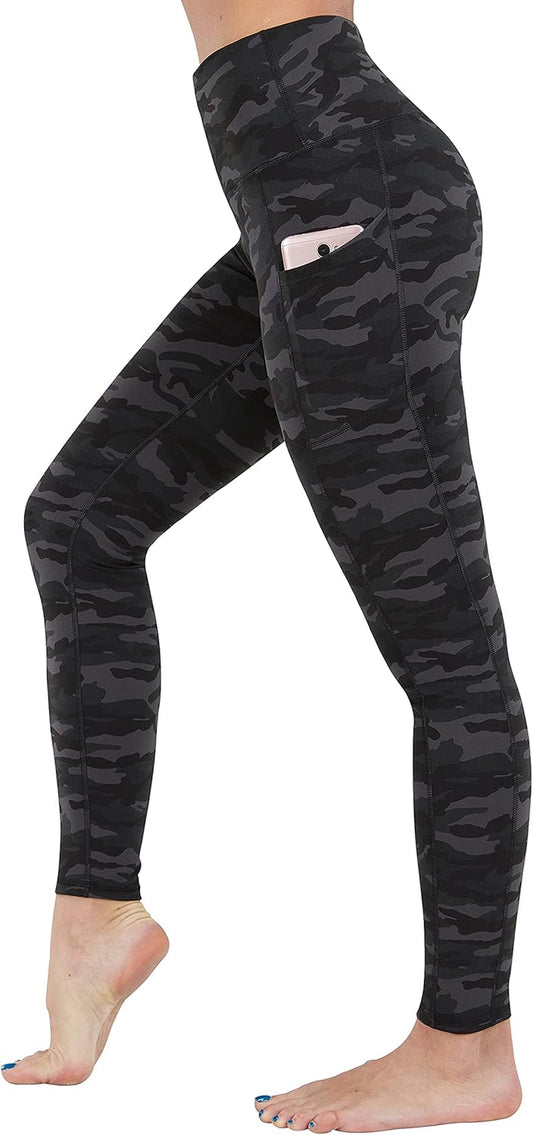 Fengbay High Waist Yoga Pants, Pocket Yoga Pants Tummy Control Workout Running 4 Way Stretch Yoga Leggings